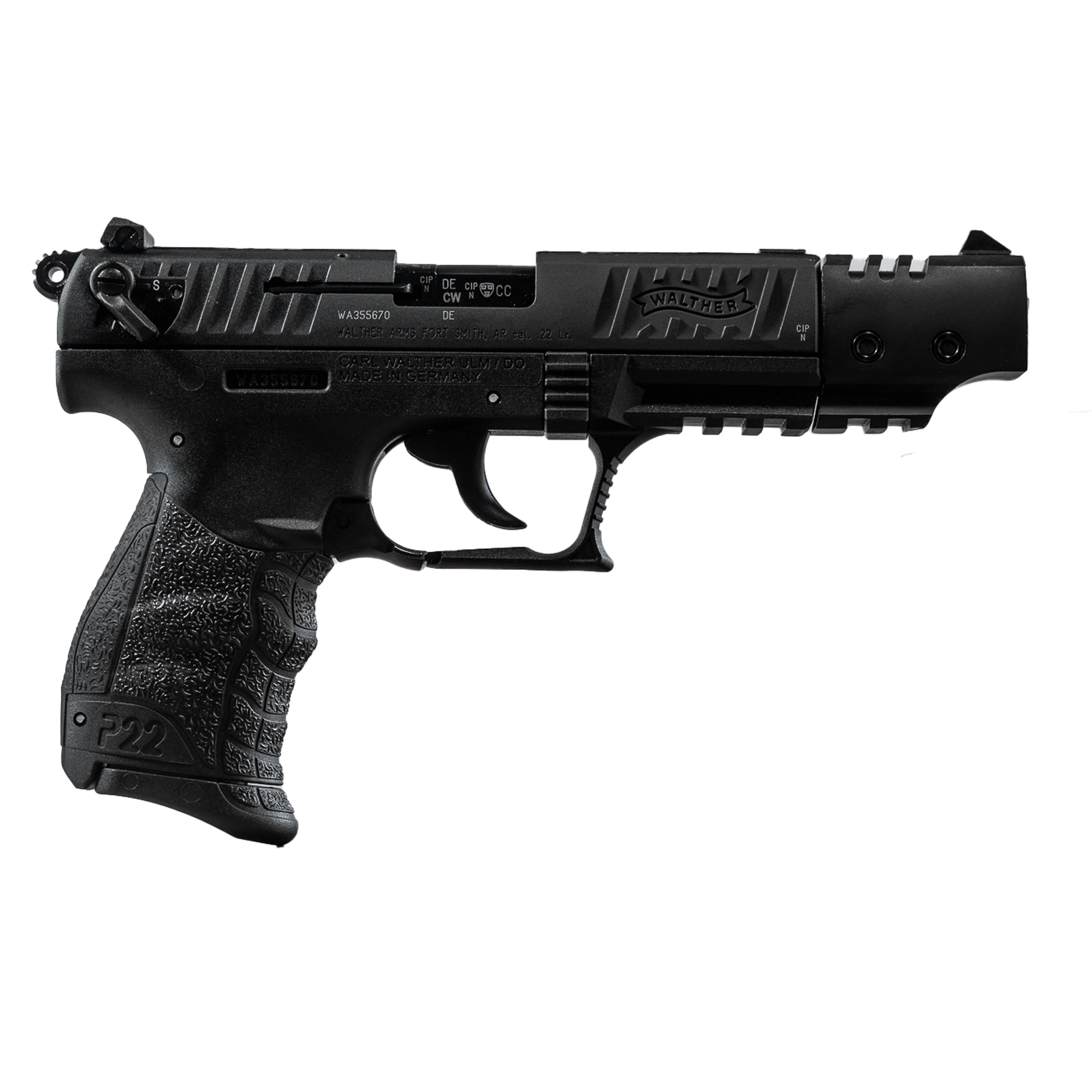 Walther P22 Q .22LR Semi-Automatic Pistol (Black) (code P016) (OUT OF ORDER)-image