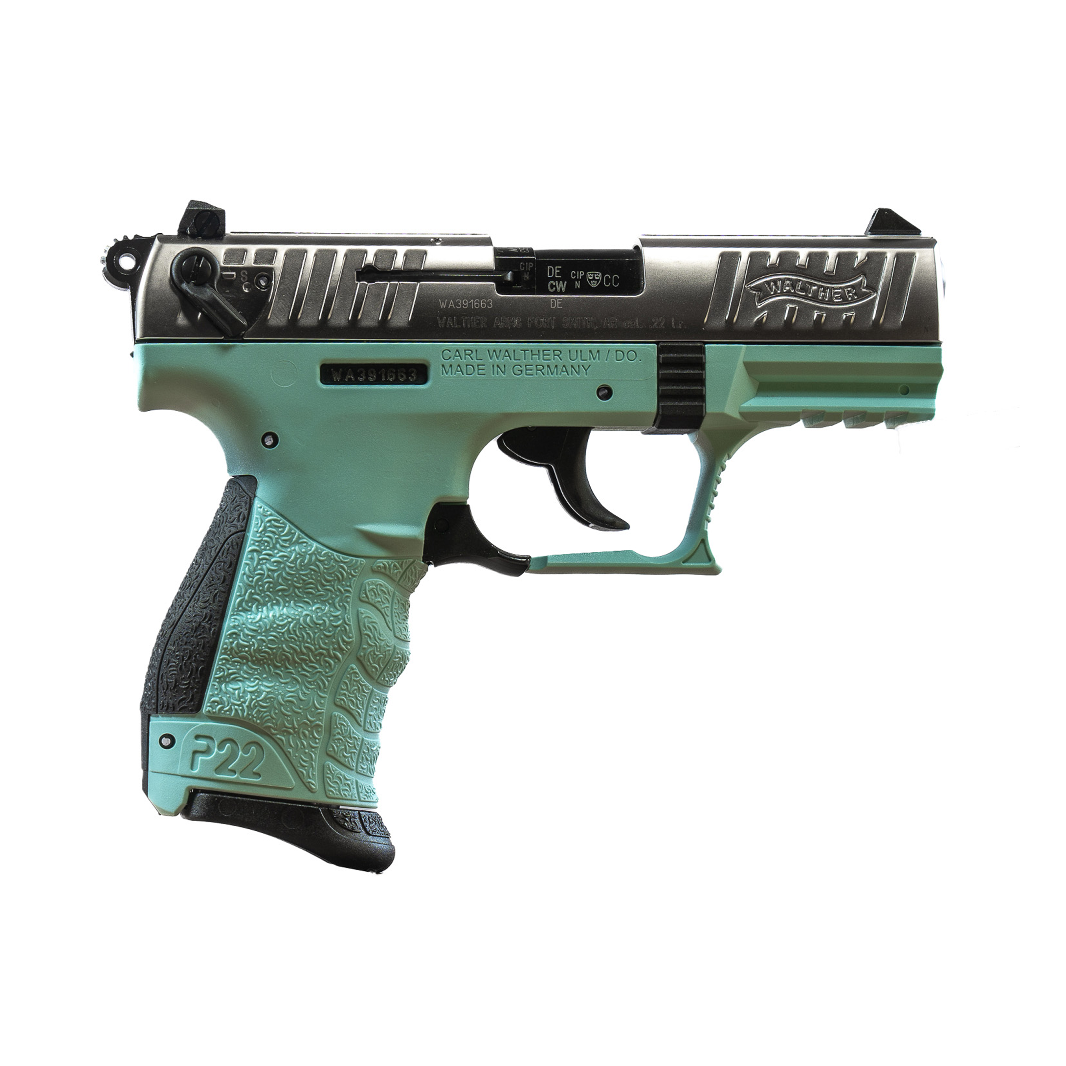 Walther P22 Q .22LR Semi-Automatic Pistol (Angel Blue) (code P065)-image