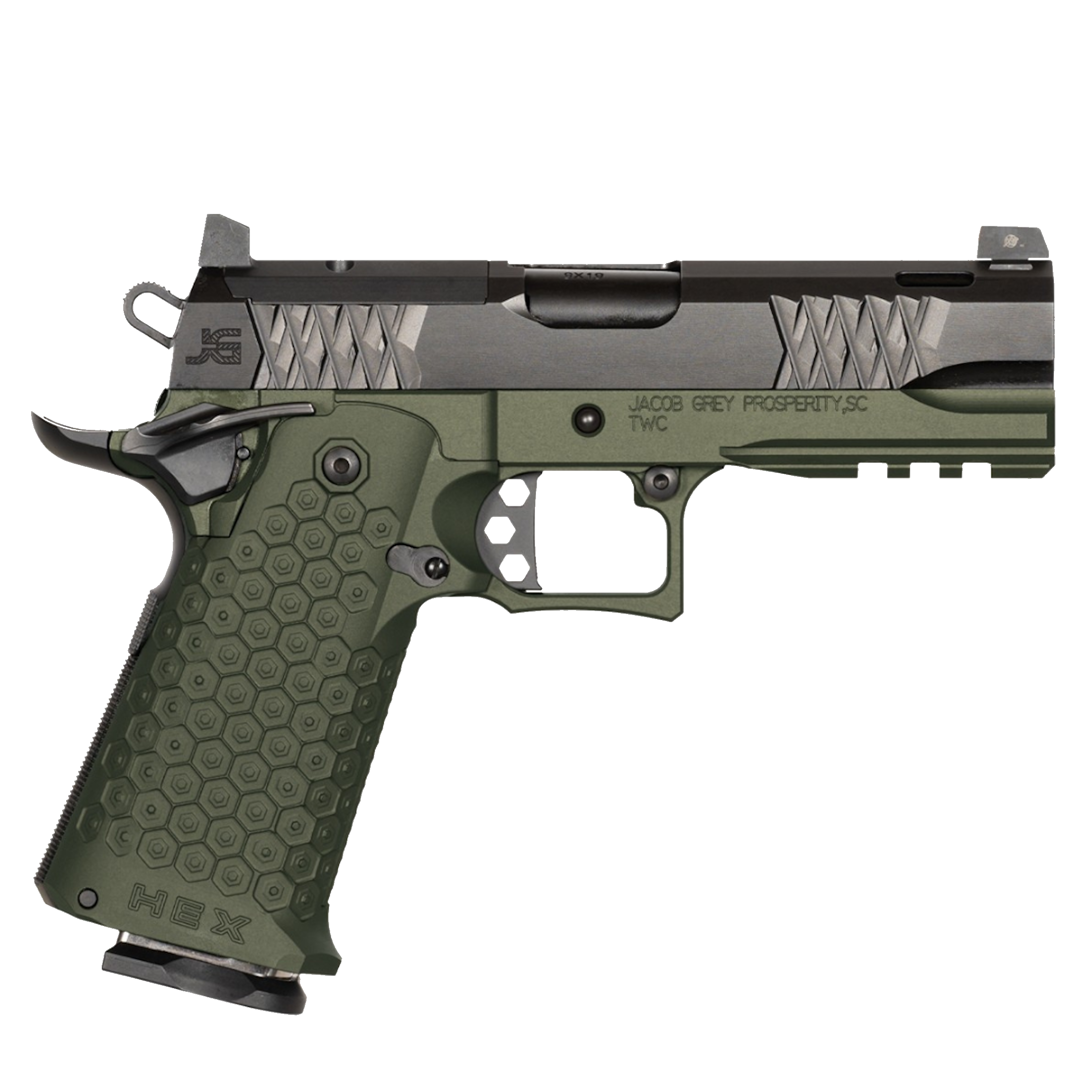 Jacob Grey HEX w/ Red Dot [9mm] (Code: 1054)-image